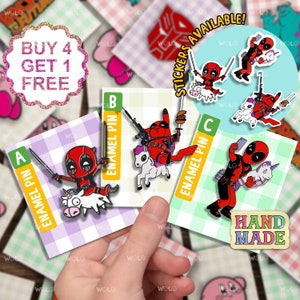 Deadpool Emaille Pins Geschenk Set Anime Freund Geschenk Süße Lustige Pins Kawaii Tier Pins Jacke Emaille Pin Jeans Emaille Pins Anstecknadel Set