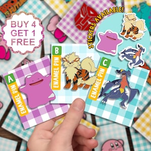 Juego de regalo de pines esmaltados de fantasma Ditto, juego de regalo de anime, pin esmaltado divertido, pin de anime kawaii, lindos pines para bolsos, lindo pin de animal de dibujos animados, juego de pines de solapa