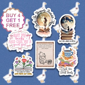 Klassieke Pooh Bear Boekenstickers Boek Merch Stickers Boeken Lover Gifts Y2K Laptop Stickers Esthetische Sticker Pack Stickers Pack Waterfles