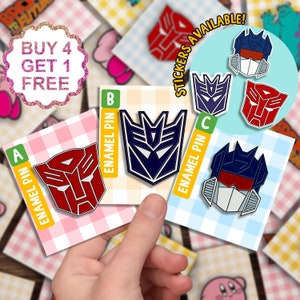 Set de regalo de pin esmaltado de anime Mecha de Decepticons, pin esmaltado de regalo para fan de dibujos animados, pin esmaltado divertido y lindo para ella, pins esmaltados para jeans, conjunto de pins esmaltados lindos