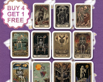 Liefhebbers Tarotkaart Tarot Vinyl Sticker Orakelkaart Cadeau Sticker Laptop Bundel Esthetische Sticker Set Waterfles Sticker Pack
