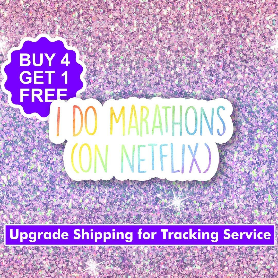 I Do Marathons Sticker Funny Aesthetic Stickers Saying Macbook Etsy