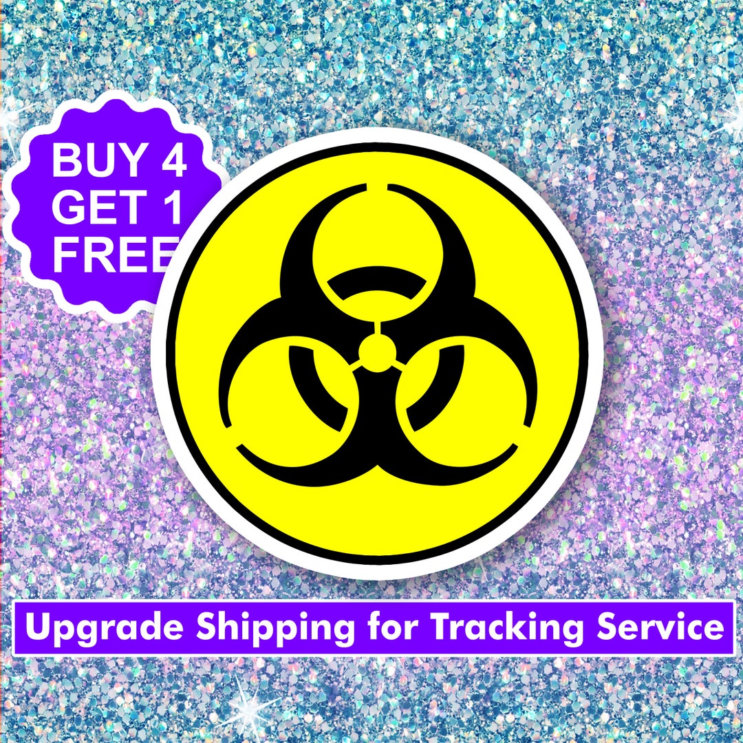 Toxic Biohazard Aesthetic Stickers Symbol Macbook Stickers - Etsy