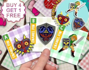 Zelda Enamel Pins Gift Set Role Play Game Gifts Funny Lapel Pin Bag Pins Kawaii Bag Enamel Pin Funny Cartoon Pin Backpack Pins Set