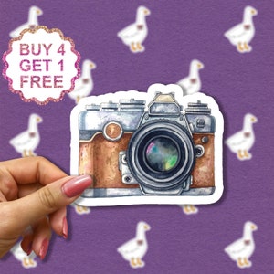 Fotografie Aufkleber Reise Mädchen Aufkleber Reise Vinyl Aufkleber Kamera Liebhaber Geschenk Mini Laptop Aufkleber Ästhetische Aufkleber Set Becher Aufkleber