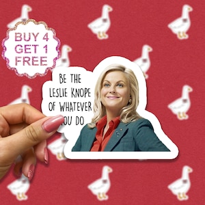 Be The Leslie Knope Of Whatever You Do Aufkleber, Zitat Aufkleber, Tv-Show Aufkleber, lustiges Sarkasmus Zitat, Laptop Aufkleber Paket