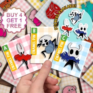 Juego de pines esmaltados de Hollow Knight, regalo para él, pines esmaltados divertidos y lindos, pines esmaltados para jeans, pin mágico para solapa, lindo juego de pines esmaltados.