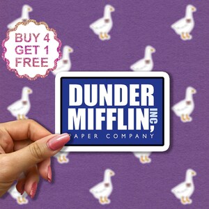 Dunder Mifflin sticker, quote stickers, Michael The Office, grappig sarcasme citaat, inspirerende laptop stickers, esthetische sticker set