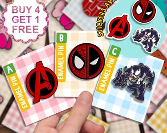 Avengers Galaxy Enamel Pins Gift Set Best Superhero Gift Funny Enamel Pin Cute Pins Set Jeans Enamel Pin Bag Pins Kawaii Lapel Pin Set