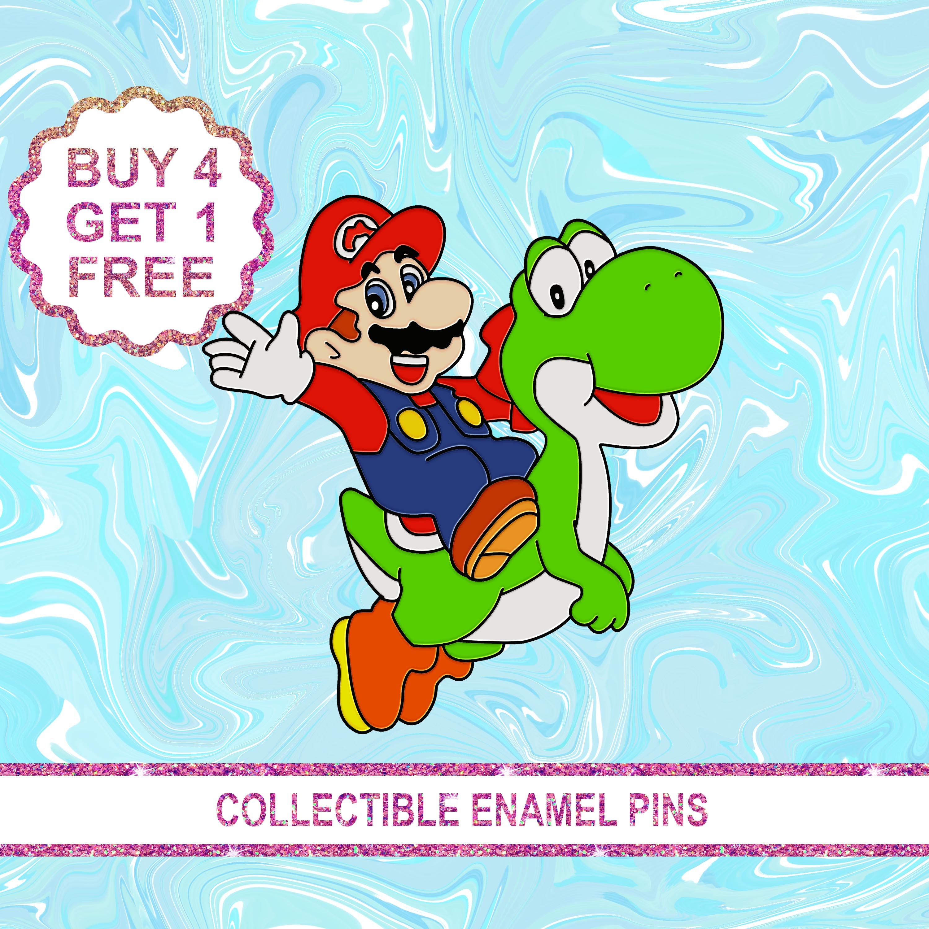 Yoshi Egg Super Mario Brothers Video Game Retro 1.1 Lapel Enamel