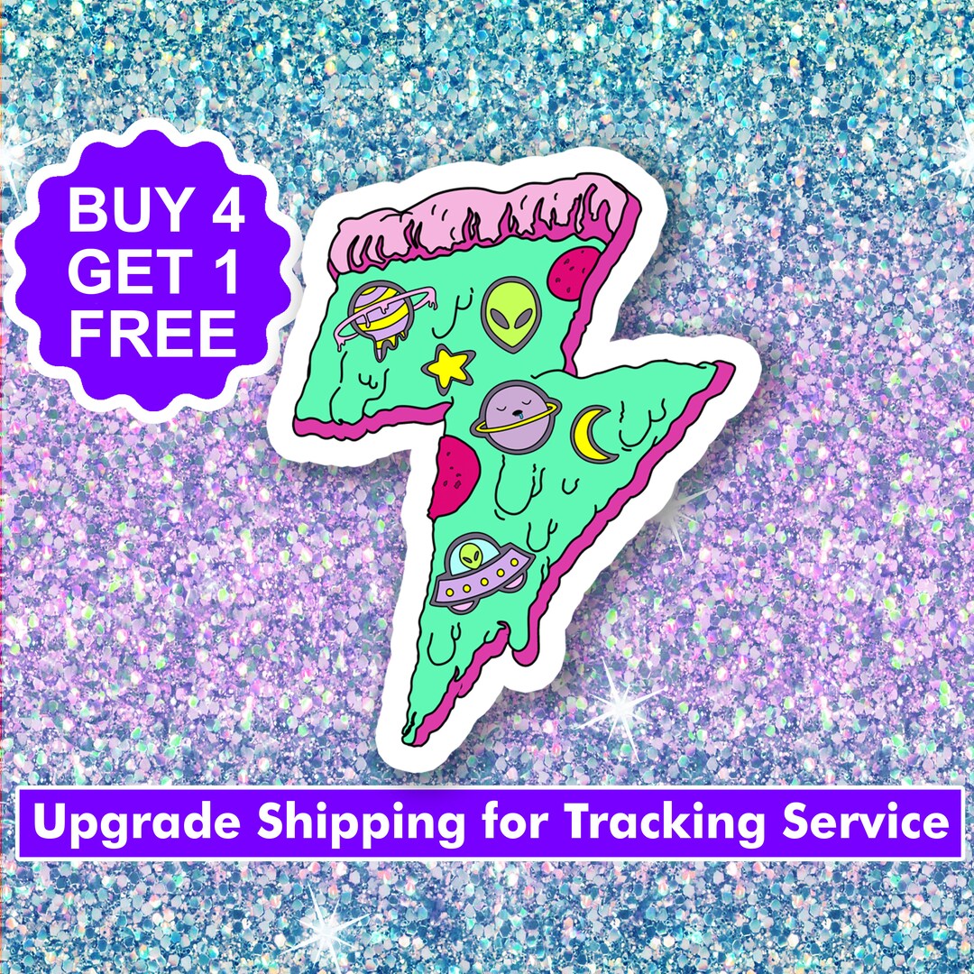 Lightning Pizza Emoji Laptop Stickers Space Macbook Stickers Etsy