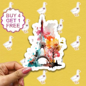 Paris Eiffel Druck Reise Mädchen Aufkleber Gepäck Aufkleber Pack Paris Reisegeschenk Laptop Sticker Bundle Aesthetic Sticker Pack