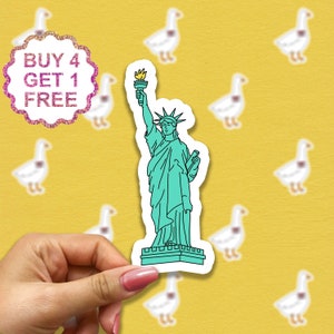 Statue Of Liberty New York Aufkleber Reise Vinyl Sticker Reise Mädchen Aufkleber New York City Geschenk Inspirierende Laptop Aufkleber Becher Aufkleber