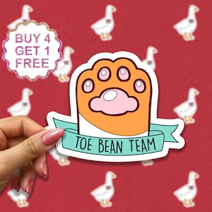 Sticker Toe Bean Team, Stickers citation, Stickers mèmes chat, Sticker amoureux des chats, Stickers ordinateur portable Année 2000