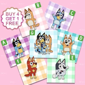 Muffin Dog And Rusty Kelpie Enamel Pin Collection In Black Nickel - 6 Designs Available