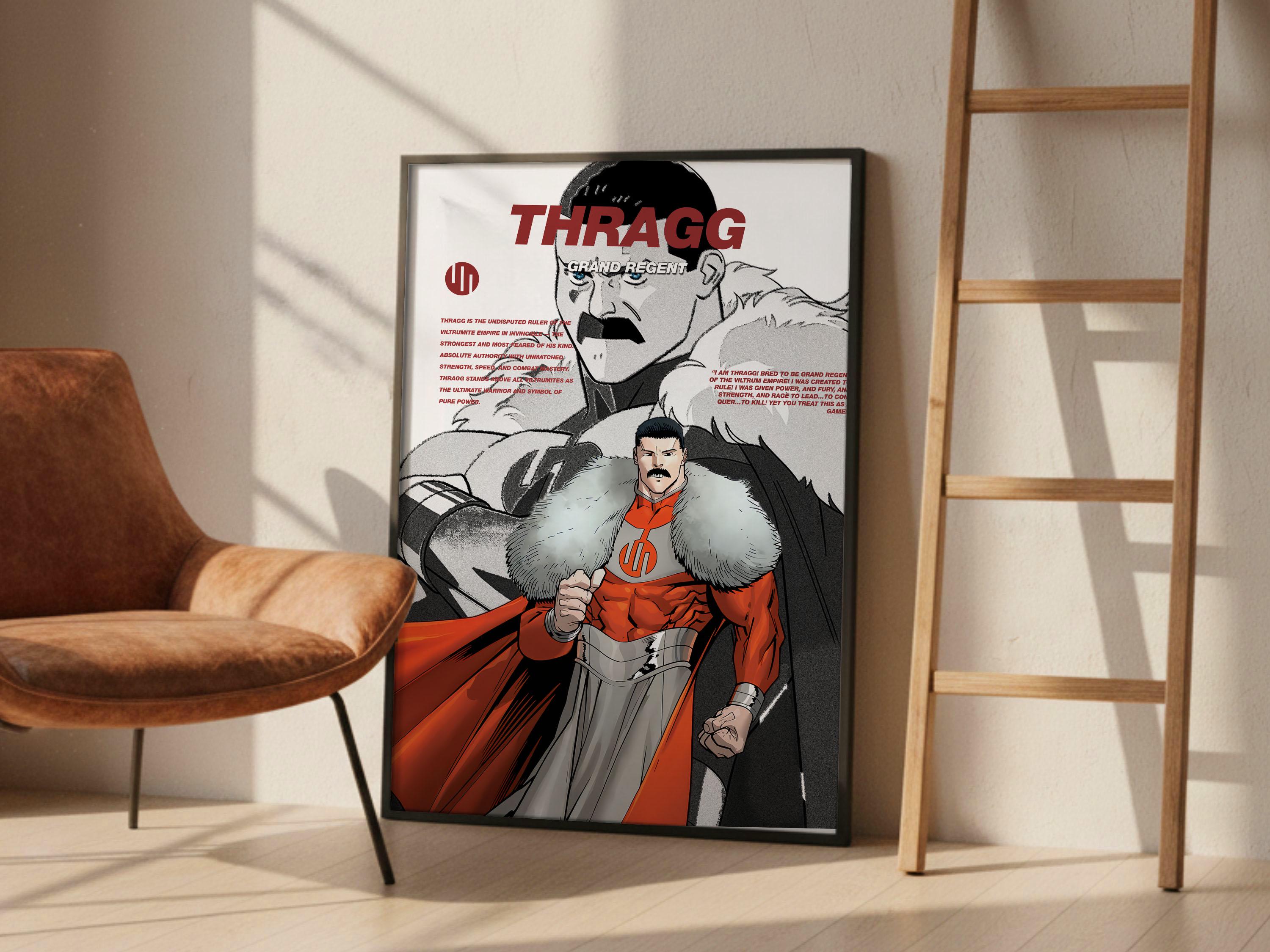 Trhagg Thragg Poster Digital Download, Invincible Comic Wall Art, Viltrumite ...