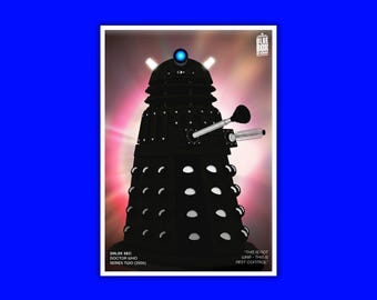 ドクター・フー アートプリント - ダレク・セック - A4 A3 A2、SF ウォールアートポスター、10代目ドクター デヴィッド・テナント シリーズ2 ファンへのクリスマスギフト