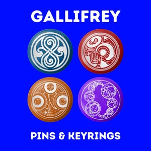 Doctor Who Pin Badge – Gallifrey | Omega, Rassilon, Time Lord, Master, Dr Who Fan Gift | Whovian Pin Button 38mm | Birthday, Christmas