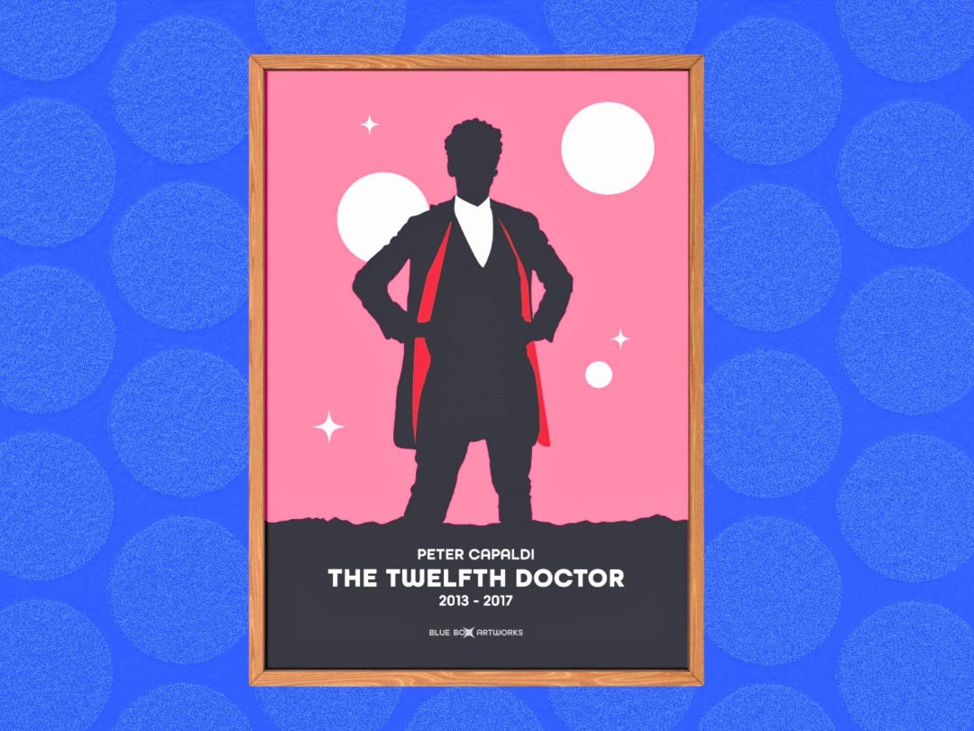 Doctor Who Art Print – 12th Doctor, A5 A4 A3 A2, Sci-fi Wall Art ...