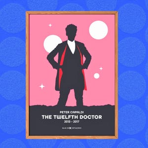 Doctor Who Art Print – 12th Doctor, A5 A4 A3 A2, Sci-Fi Wall Art, Whovian Gift Poster Doctor Who, Dr Who | Birthday, Christmas Peter Capaldi