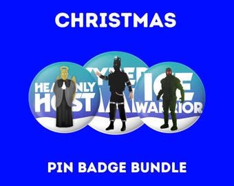 Doctor Who Pin Badge Collection – Cyberman, Ice Warrior, Angel Dr Who Fan Gift | Whovian Pin Button 38mm | Collectible, Birthday, Christmas