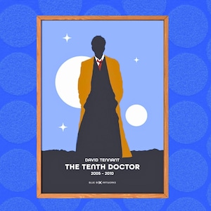 Doctor Who Art Print – 10th Doctor, A5 A4 A3 A2, Wall Art, Whovian Gift Poster Doctor Who, Dr Who | Birthday, Christmas | David Tennant