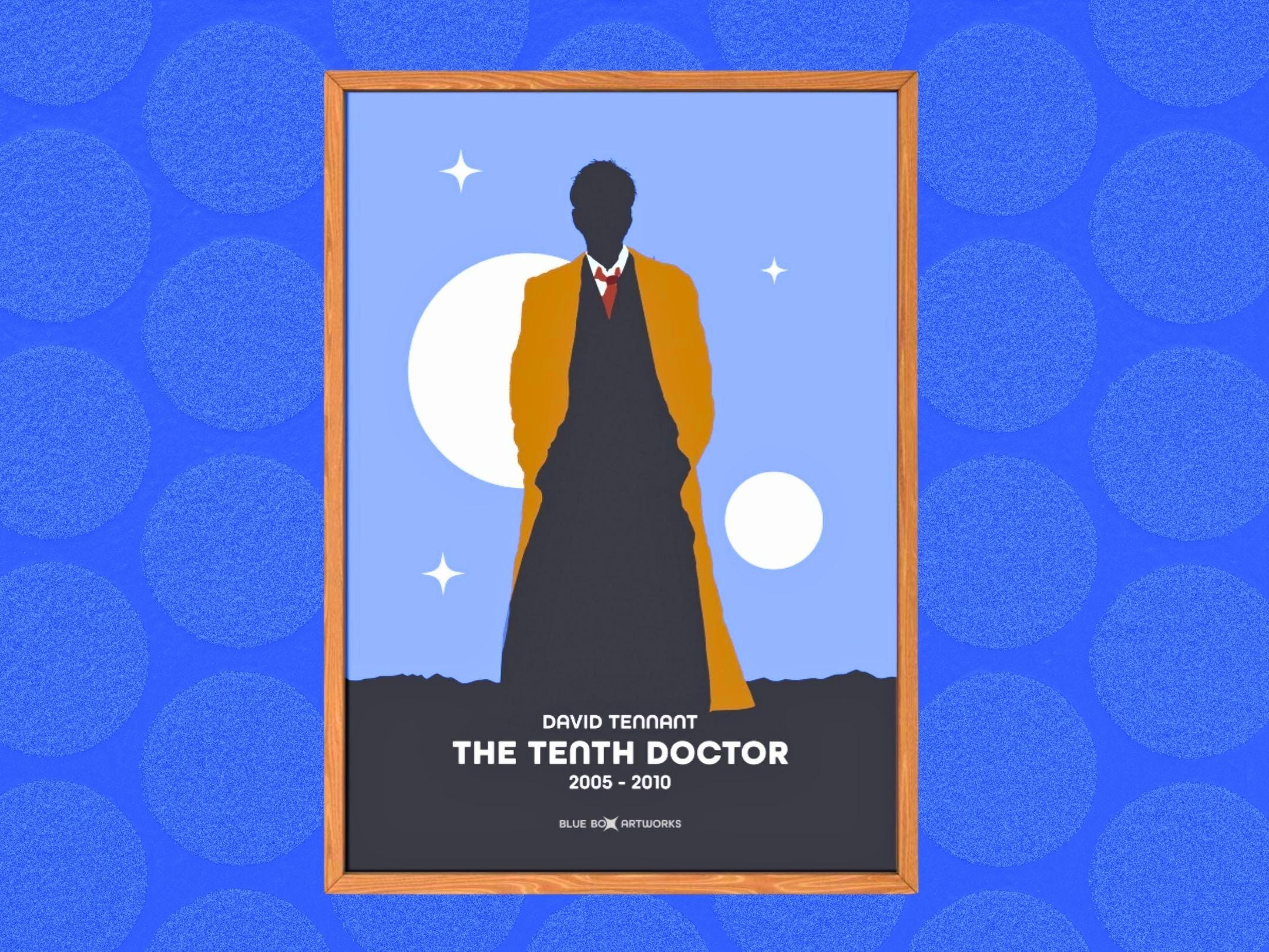 Doctor Who Art Print – 10th Doctor, A5 A4 A3 A2, Wall Art, Whovian Gift Poster Doctor Who, Dr Who | Birthday, Christmas | David Tennant
