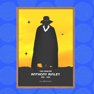 Doctor Who Art Print – The Master Anthony Ainley, A5 A4 A3 A2, Sci-Fi Wall Art, Whovian Gift Poster Doctor Who, Dr Who | Birthday, Christmas