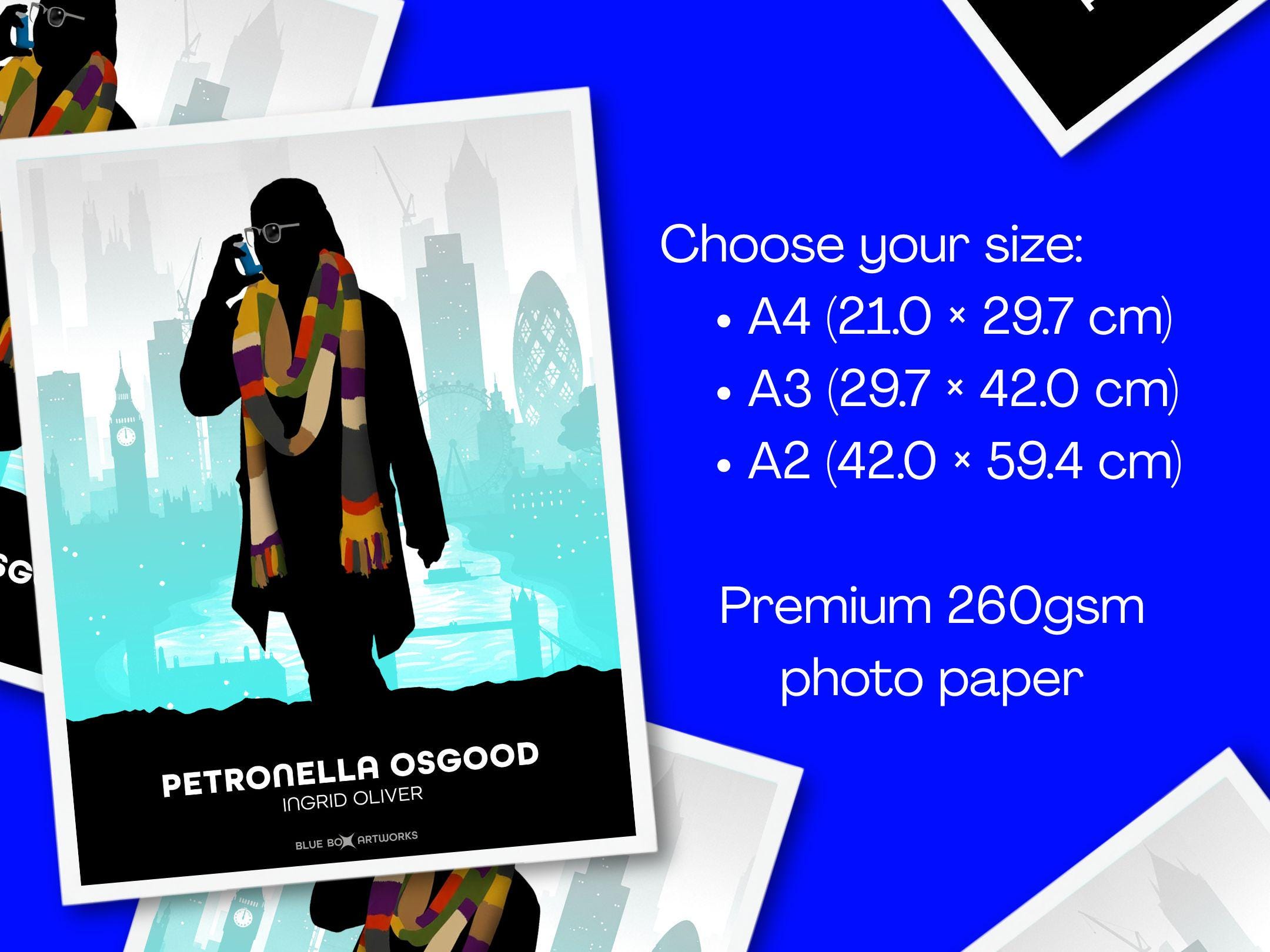Doctor Who Art Print - Osgood - A4 A3 A2 Sci-fi Wall Art, Ingrid Oliver ...
