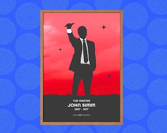 Doctor Who Art Print – The Master John Simm, A5 A4 A3 A2, Sci-Fi Wall Art, Whovian Gift Poster Doctor Who, Dr Who | Birthday, Christmas