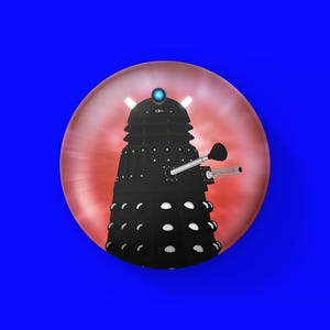Doctor Who-nål - Dalek Sec | Tenth Dr Fan Julklapp Whovian-nålsknapp 38 mm Nyckelring | Serie 2 Samlarobjekt
