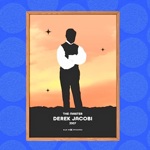 Doctor Who Art Print – The Master Derek Jacobi, A5 A4 A3 A2, Sci-Fi Wall Art, Whovian Gift Poster Doctor Who, Dr Who | Birthday, Christmas