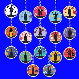 Doctor Who Keyring Collection – Every Doctor, Dr Who Fan Gift | Whovian Keychain | Ultimate Collectors Item, Christmas, Whovians Birthday