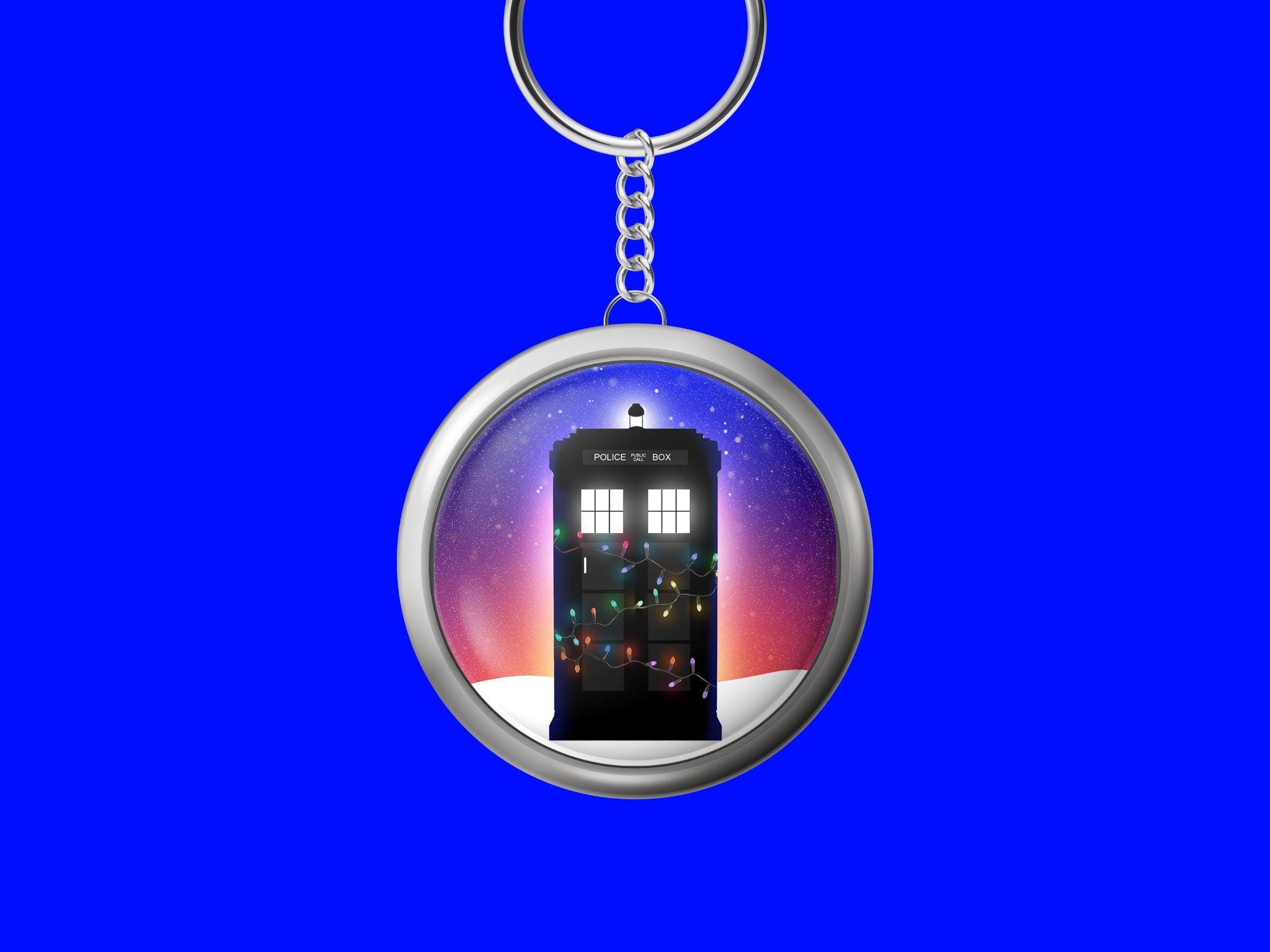 ドクター・フー キーホルダー – TARDIS クリスマス、ドクター・フー