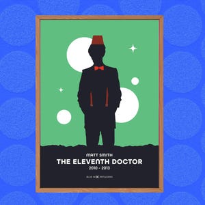 Doctor Who Art Print – 11th Doctor, A5 A4 A3 A2, Wall Art, Whovian Gift Poster Eleventh Doctor Who, Dr Who | Birthday, Christmas Matt Smith