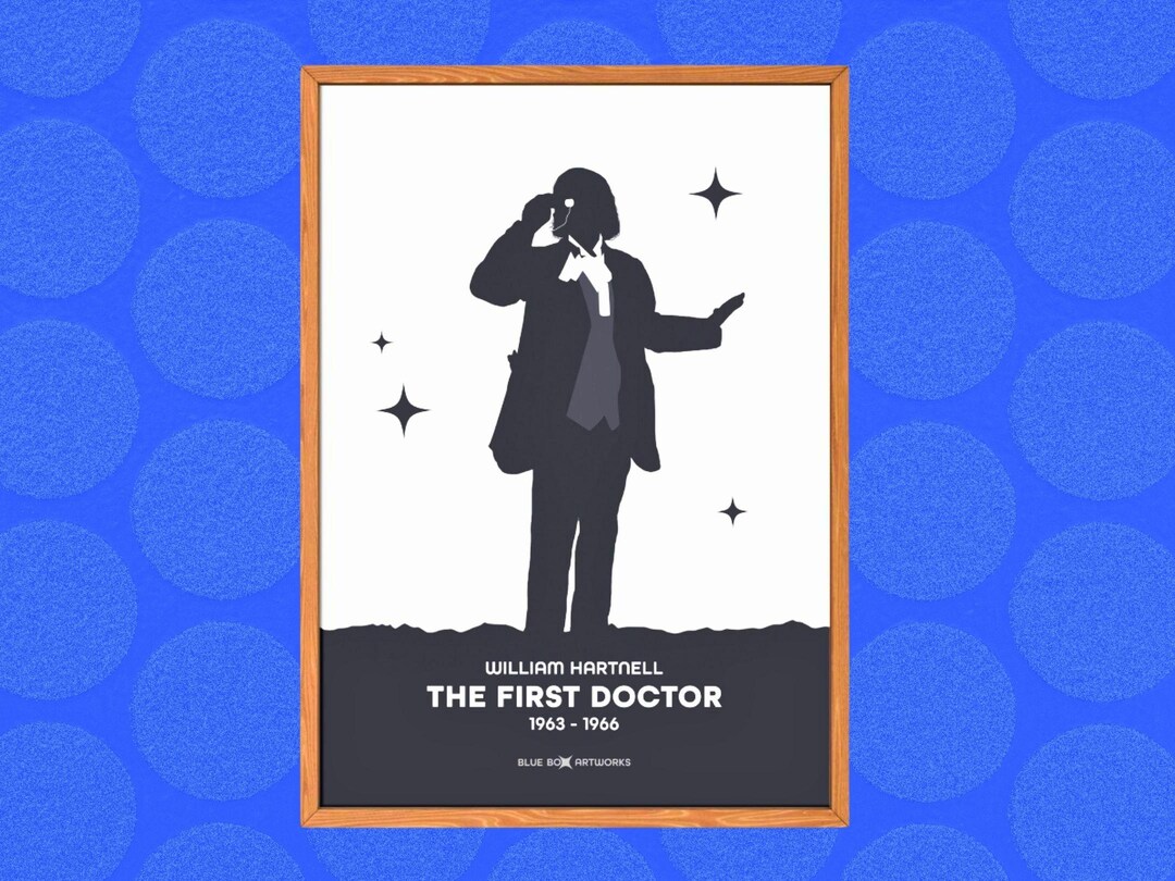 Doctor Who Art Print – 1st Doctor, A5 A4 A3 A2, Sci-fi Wall Art ...