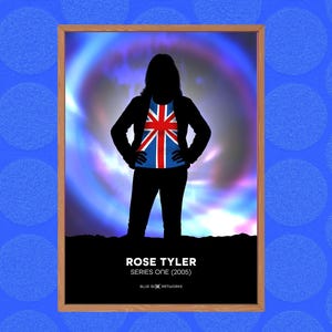 Doctor Who Art Print – Rose Tyler, A5 A4 A3 A2, Sci-Fi Wall Art, Whovian Gift Poster Dr Who Series 1 2005