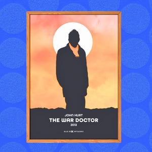 Doctor Who Art Print – War Doctor, A5 A4 A3 A2, Sci-Fi Wall Art, Whovian Gift Poster Doctor Who, Dr Who | Birthday, Christmas | John Hurt