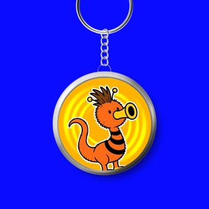 Doctor Who Keyring – Dugga Doo, Dr Who Fan Gift | Funny Whovian Keychain Bag Tag Charm | Season 2 Collectible, Interstellar Song Contest