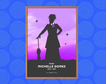 Doctor Who Art Print – Missy, A5 A4 A3 A2, Sci-Fi Wall Art, Whovian Gift Poster Doctor Who, Dr Who | Birthday, Christmas | Michelle Gomez