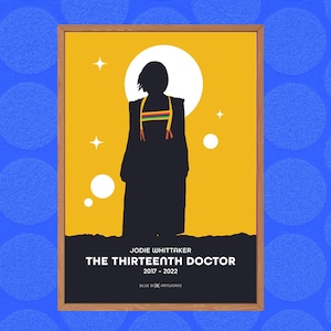 Doctor Who Art Print – 13th Doctor, A5 A4 A3 A2, Sci-Fi Art, Whovian Gift Poster Doctor Who, Dr Who | Birthday, Christmas | Jodie Whittaker