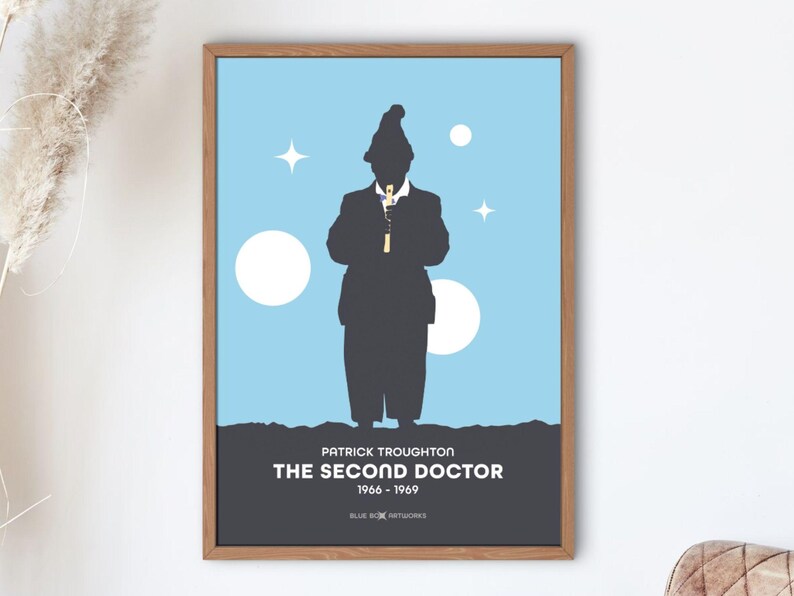 Doctor Who Art Print – 2nd Doctor, A5 A4 A3 A2, Sci-fi Wall Art ...