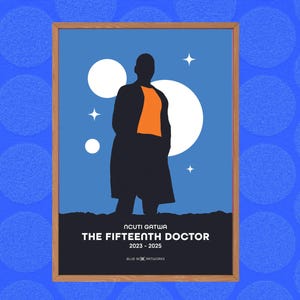 Doctor Who Art Print – 15th Doctor, A5 A4 A3 A2, Sci-Fi Wall Art, Whovian Gift Poster Doctor Who, Dr Who | Birthday, Christmas | Ncuti Gatwa
