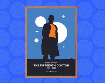 Doctor Who Art Print – 15th Doctor, A5 A4 A3 A2, Sci-Fi Wall Art, Whovian Gift Poster Doctor Who, Dr Who | Birthday, Christmas | Ncuti Gatwa