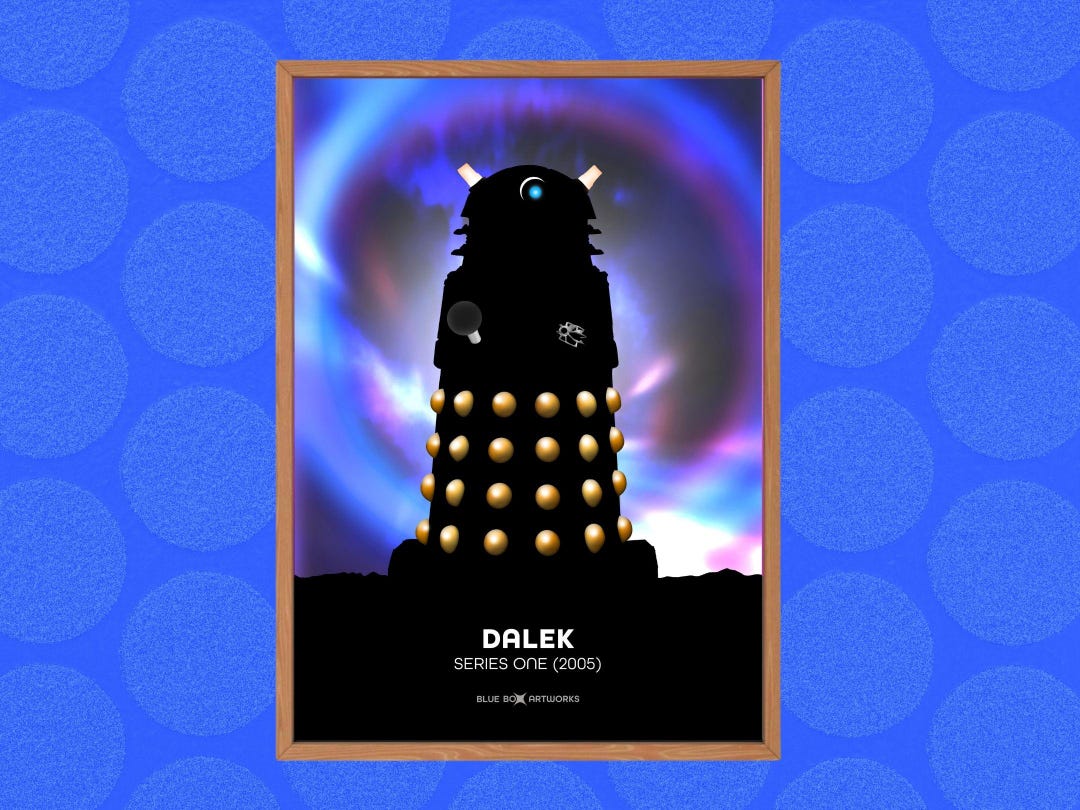 Doctor Who Art Print – Dalek, A5 A4 A3 A2, Sci-fi Wall Art, Whovian ...