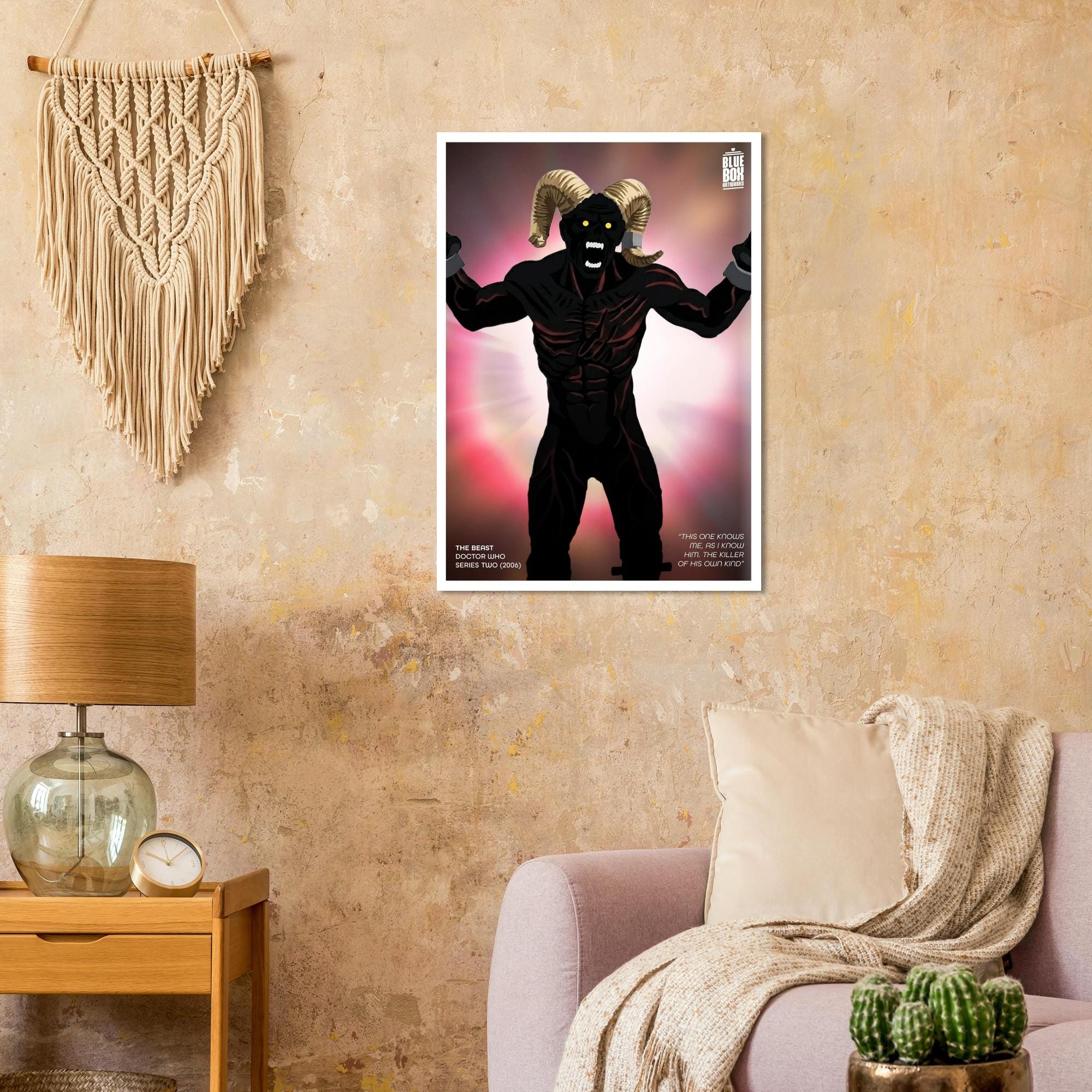 Doctor Who Art Print - the Beast - A4 A3 A2, Sci-fi Wall Art Poster ...