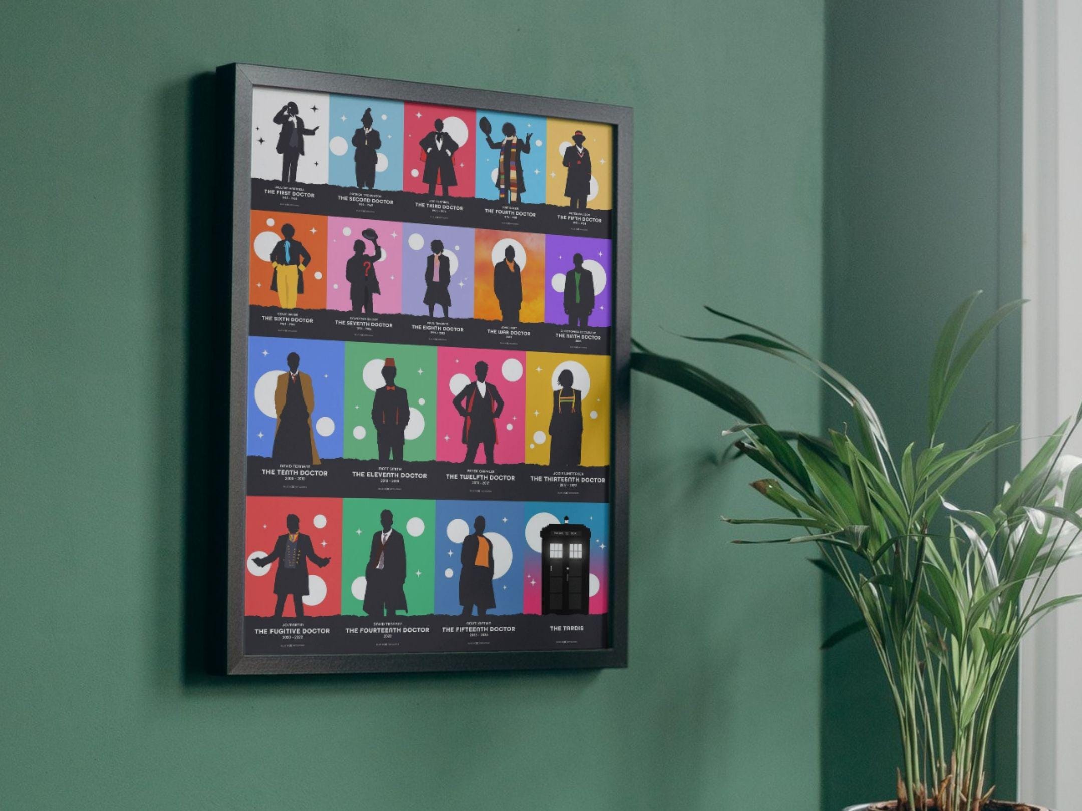 Doctor Who Art Print – Every Doctor, A5 A4 A3 A2, Sci-fi Wall Art ...