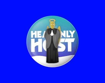 Doctor Who Pin Badge – Heavenly Host Angel Dr Who Fan Gift | Whovian Pin Button 38mm | Collectible, Birthday, Christmas
