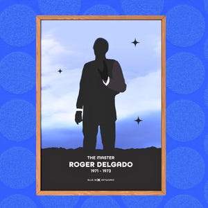 Doctor Who Art Print – The Master Roger Delgado, A5 A4 A3 A2, Sci-Fi Wall Art, Whovian Gift Poster Doctor Who, Dr Who | Birthday, Christmas
