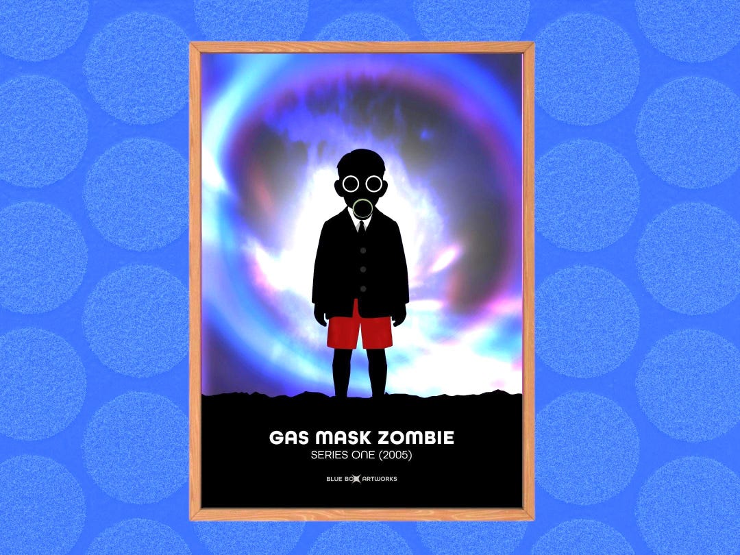 Doctor Who Art Print – Gas Mask Zombie, A5 A4 A3 A2, Sci-fi Wall Art ...